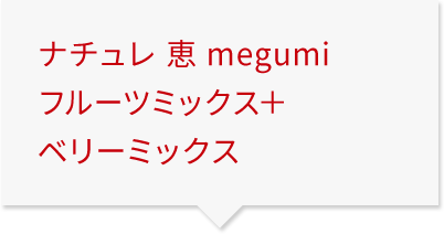 ナチュレ 恵 megumi 7種の果実 フルーツミックス＋ベリーミックス